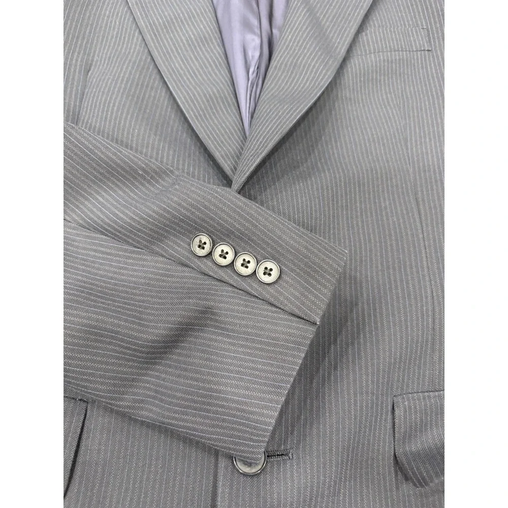 Christian Dior Monsieur Navy Blue Pinstripe Wool Blazer Sport Coat 2 Button 42R